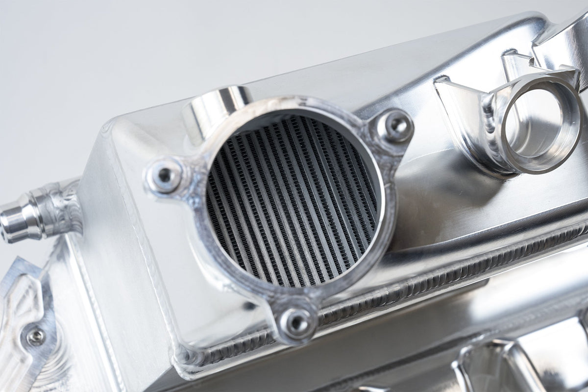 CSF BMW S58 "Level-Up" Charge Air Cooler Manifold - Thermal Dispersion Black