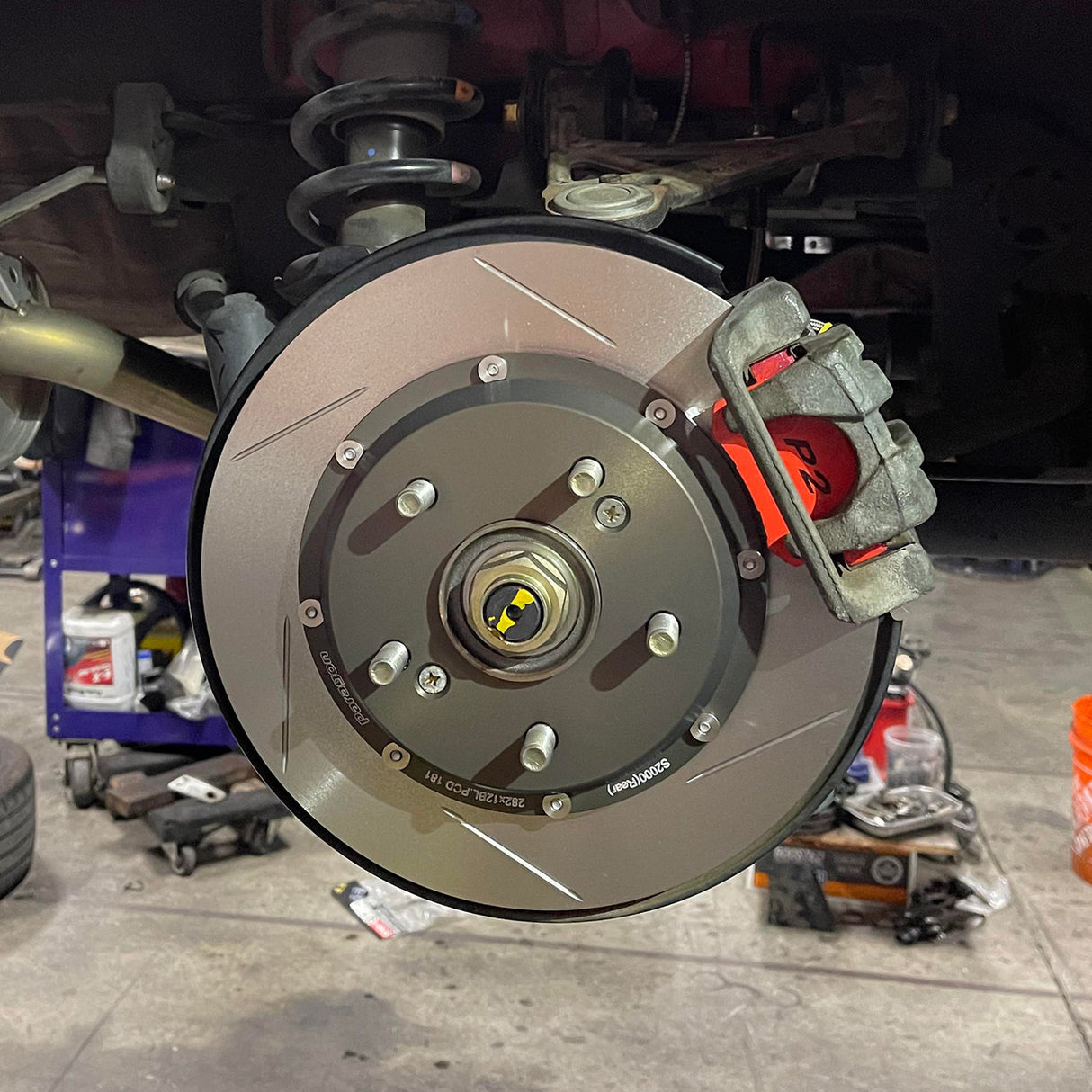 Paragon 2-piece Rotors Rear Pair 282mm x 12mm (11.10" x 0.47") - Honda S2000
