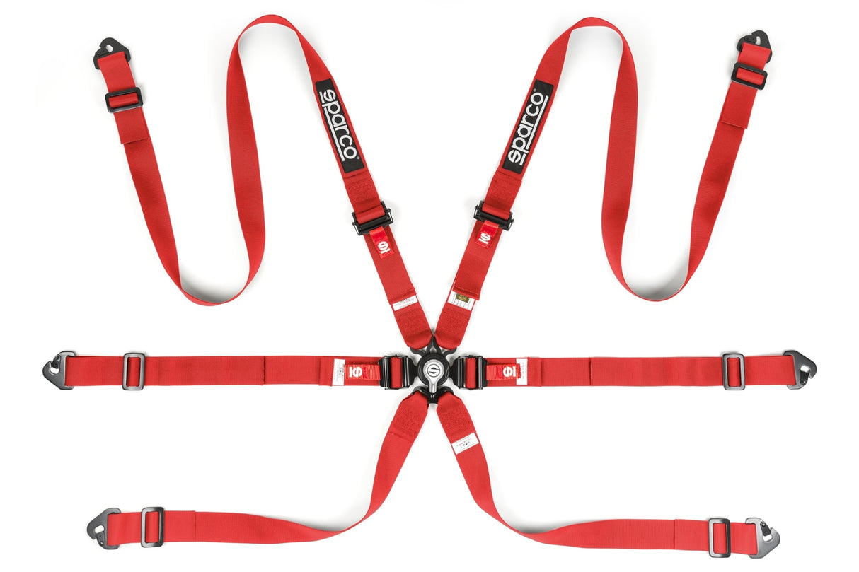 Sparco Harness COMP H-2 6PT Aluminum PD 2"