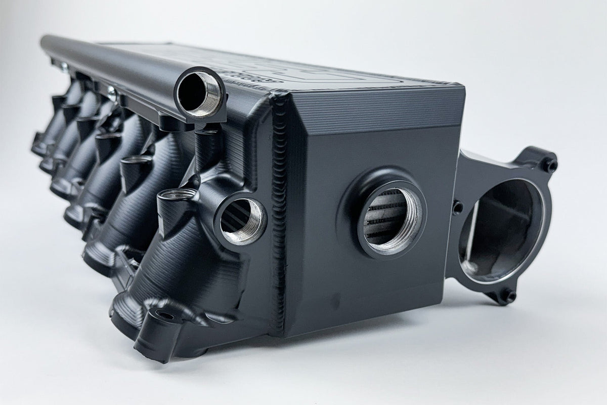 CSF BMW Gen 2 B58 Race X Charge Air Cooler Manifold - Thermal Dispersion Black