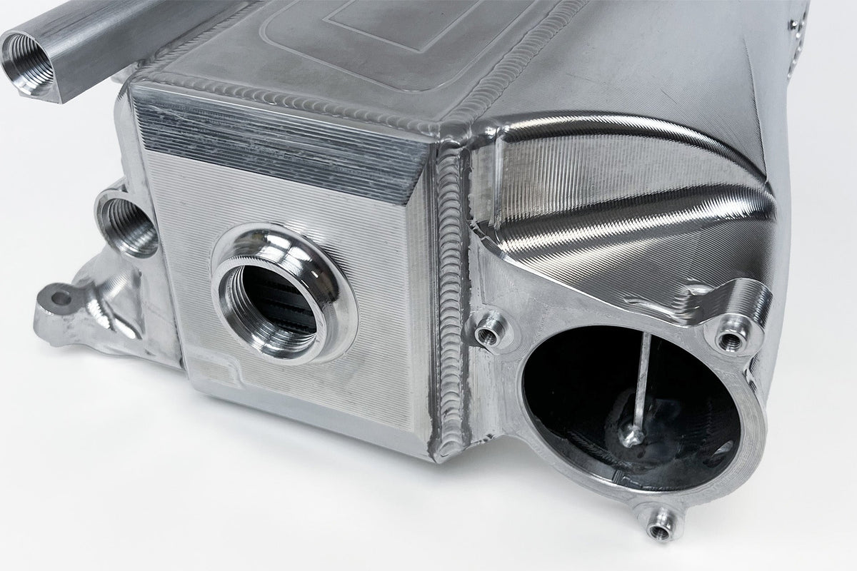 CSF BMW Gen 2 B58 Race X Charge Air Cooler Manifold - Raw Billet