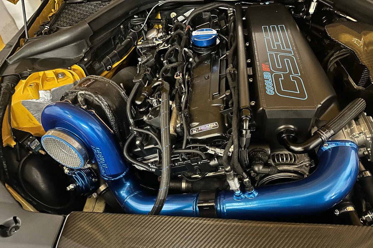 CSF BMW Gen 2 B58 Race X Charge Air Cooler Manifold - Raw Billet
