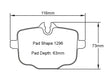Paragon PBP1296 Brake Pads
