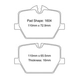 Paragon PBP1604 Brake Pads