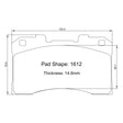 Paragon PBP1612 Brake Pads