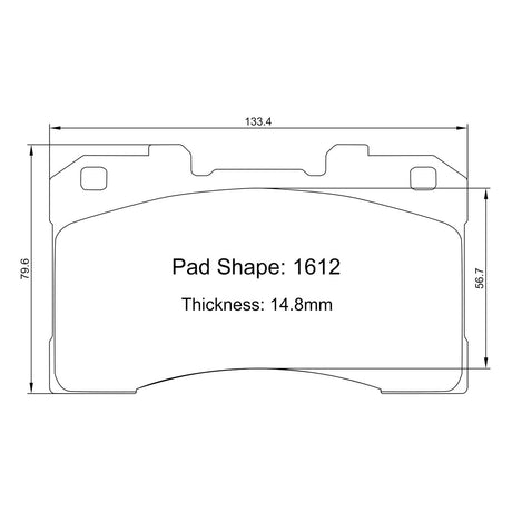 Paragon PBP1612 Brake Pads
