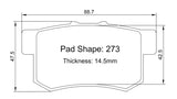 Paragon PBP273 Brake Pads