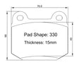 Paragon PBP330 Brake Pads