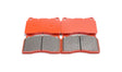 Paragon PBP370 brake pads showing friction faces and red backing plates