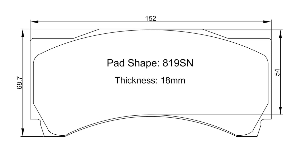 Paragon PBP819SN-18 Brake Pads