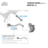 SPL Toyota Supra A90 / A91 Non-Adjustable Front Caster Rod Bushings — SPL CRBN G29