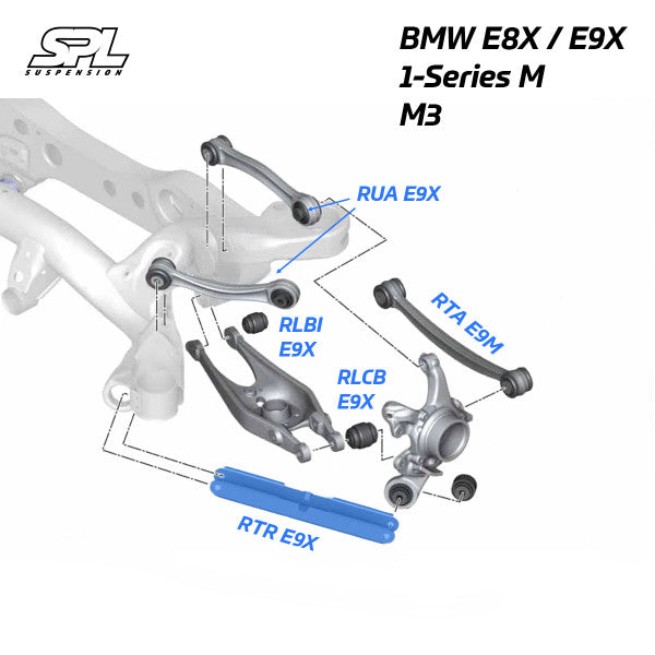 SPL BMW E90 / E92 M3 Rear Lower Trailing Arms — SPL RTR E9X