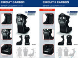 Sparco Circuit Carbon Fiber Racing Seats (Circuit II QRT)